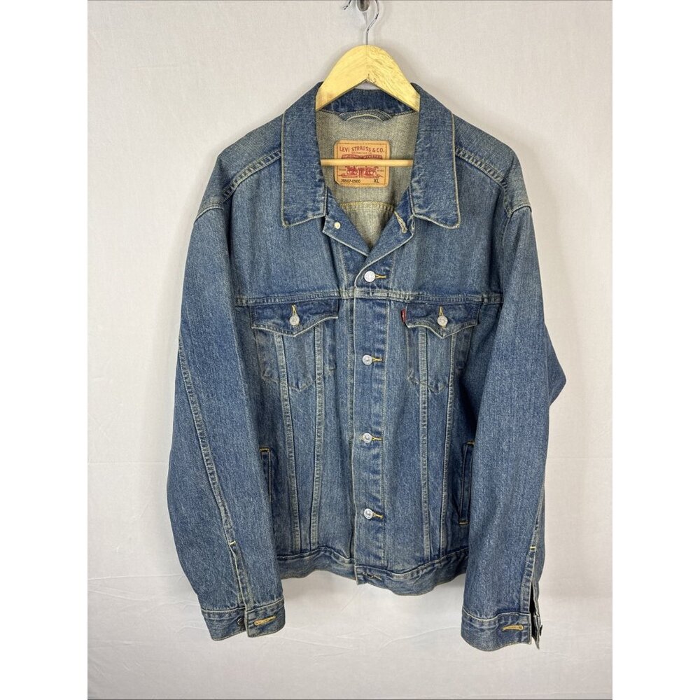 Levi’s 70507-0500 Denim Trucker Jacket Mens XL Type 3 Vintage Y2K - Picture 1 of 8